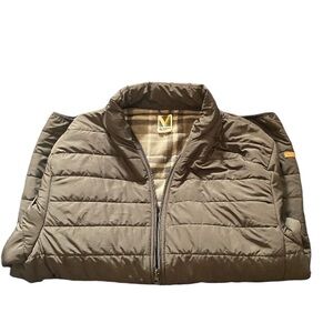 Men’s large puffer zip up jacket